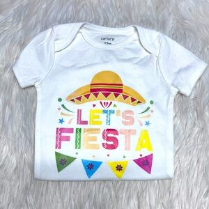 12m let’s fiesta carters onesie.